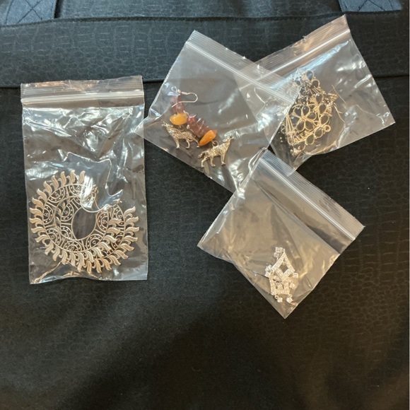 Silver Toned Women's Earring Bundle - Picture 8 of 8